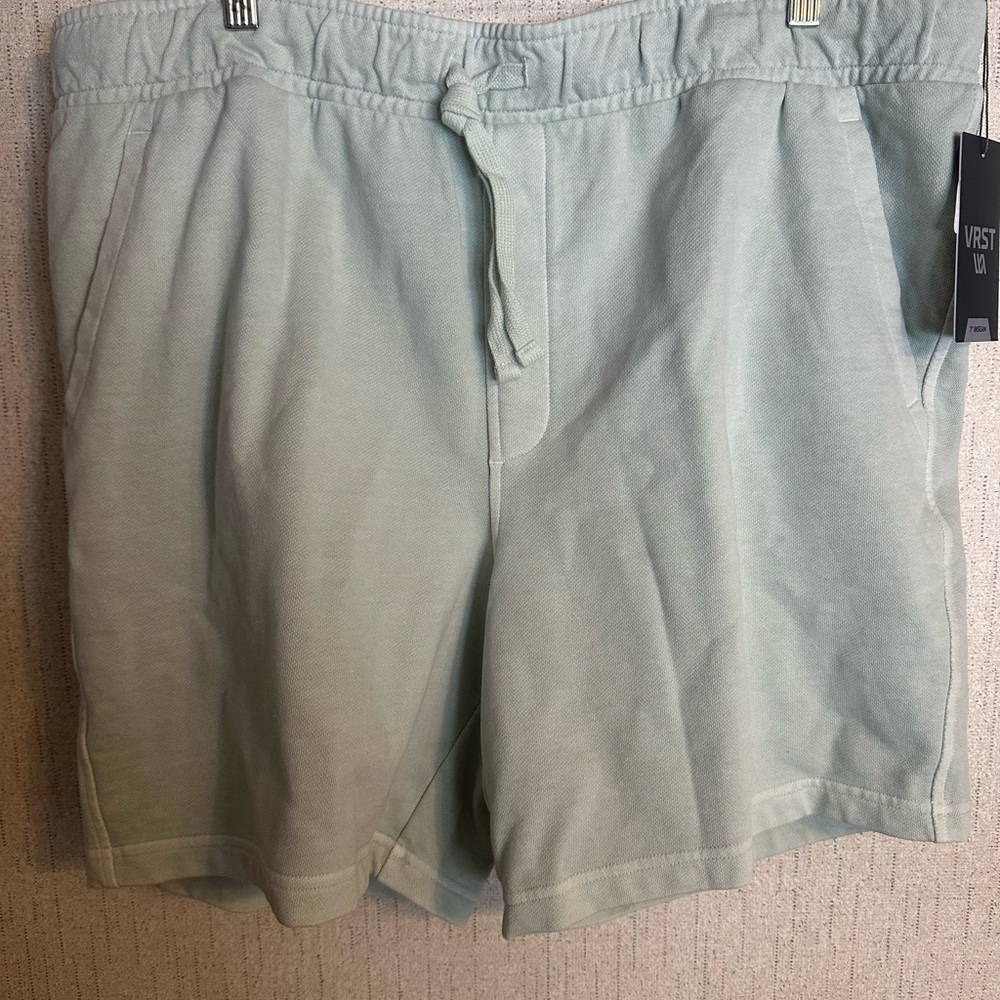 VRST Men’s 7’’ Washed Twill Terry Short: MINT GREEN: NWT: SZ XXL